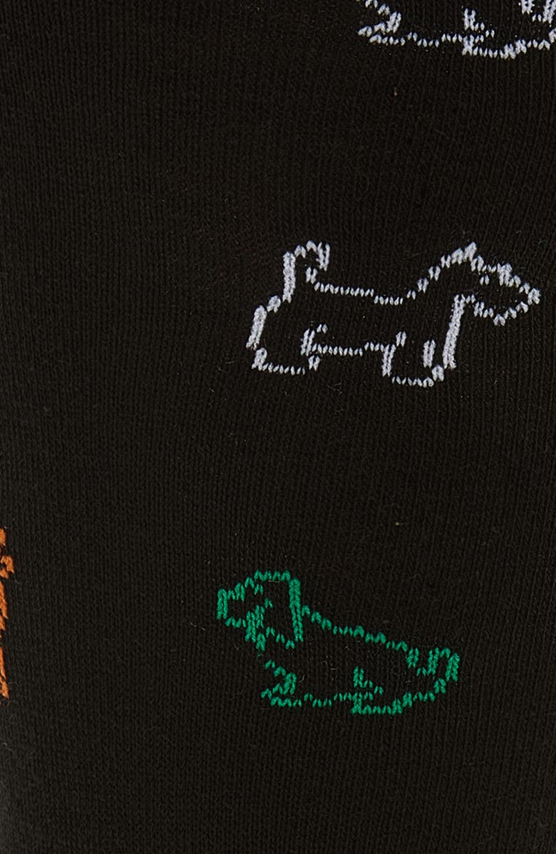 Paul Smith Mario Dogs Dress Socks, Alternate, color, Black