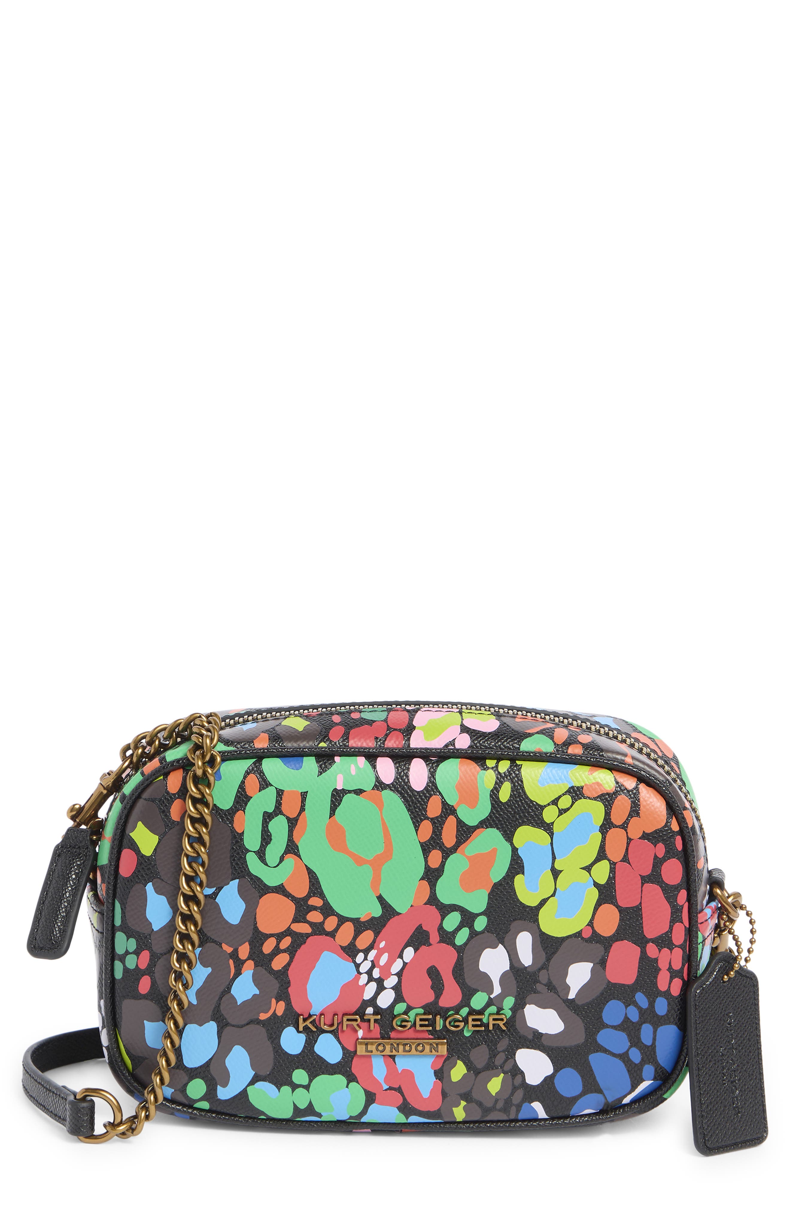 Kurt Geiger London Hampstead Camera Bag, Main, color, Black Multi