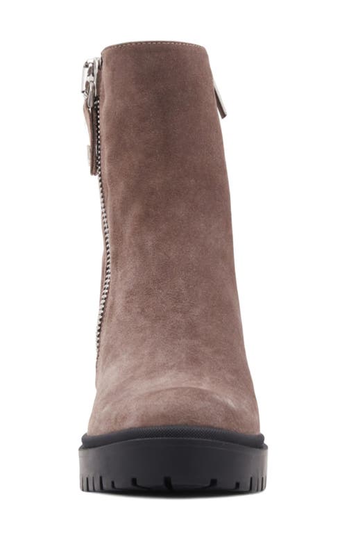 Aquatalia Emma Water Resistant Platform Bootie In Brown