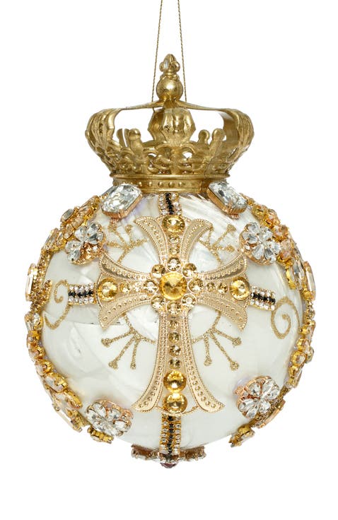Crown Jewels Ornament, Ivory