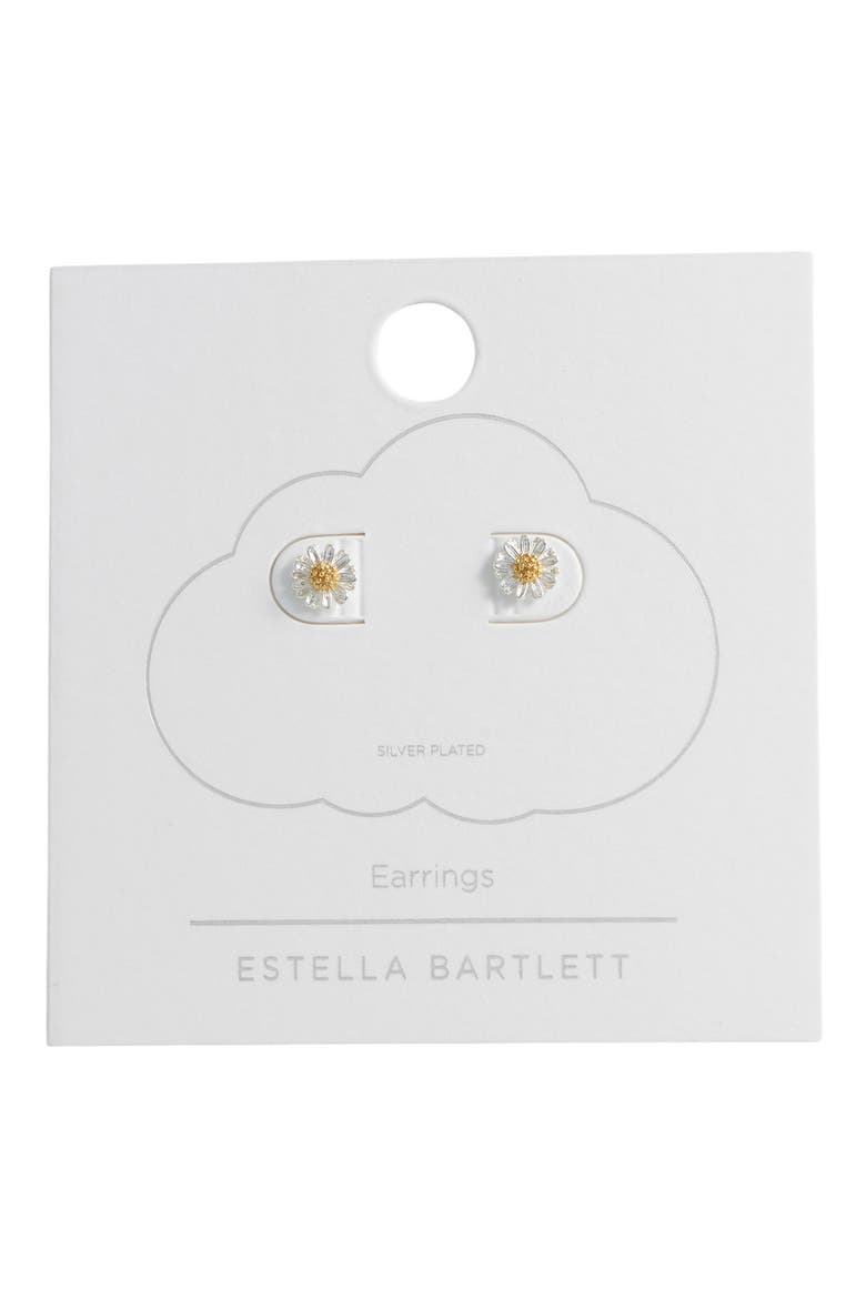 Mini Wildflower Stud Earrings, Main, color, SILVER