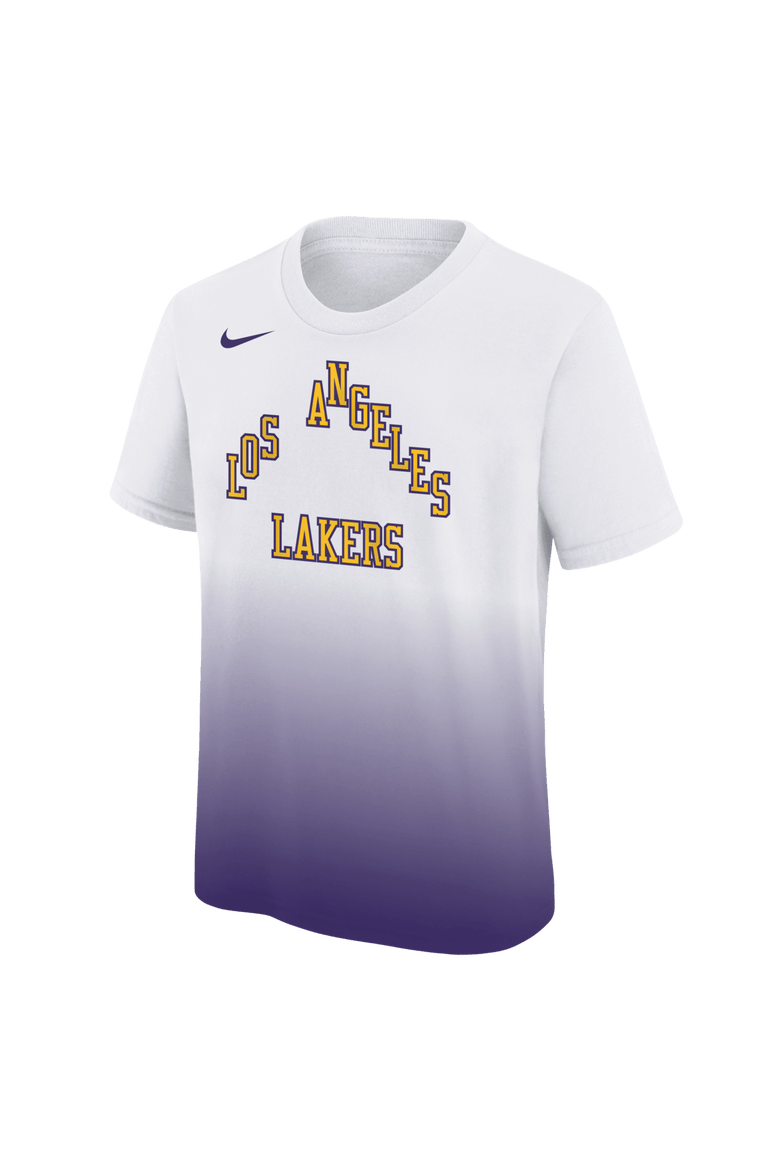 Youth Nike White/Purple Los Angeles Lakers 2025/26 City Edition Max90 T-Shirt, Alternate, color, White