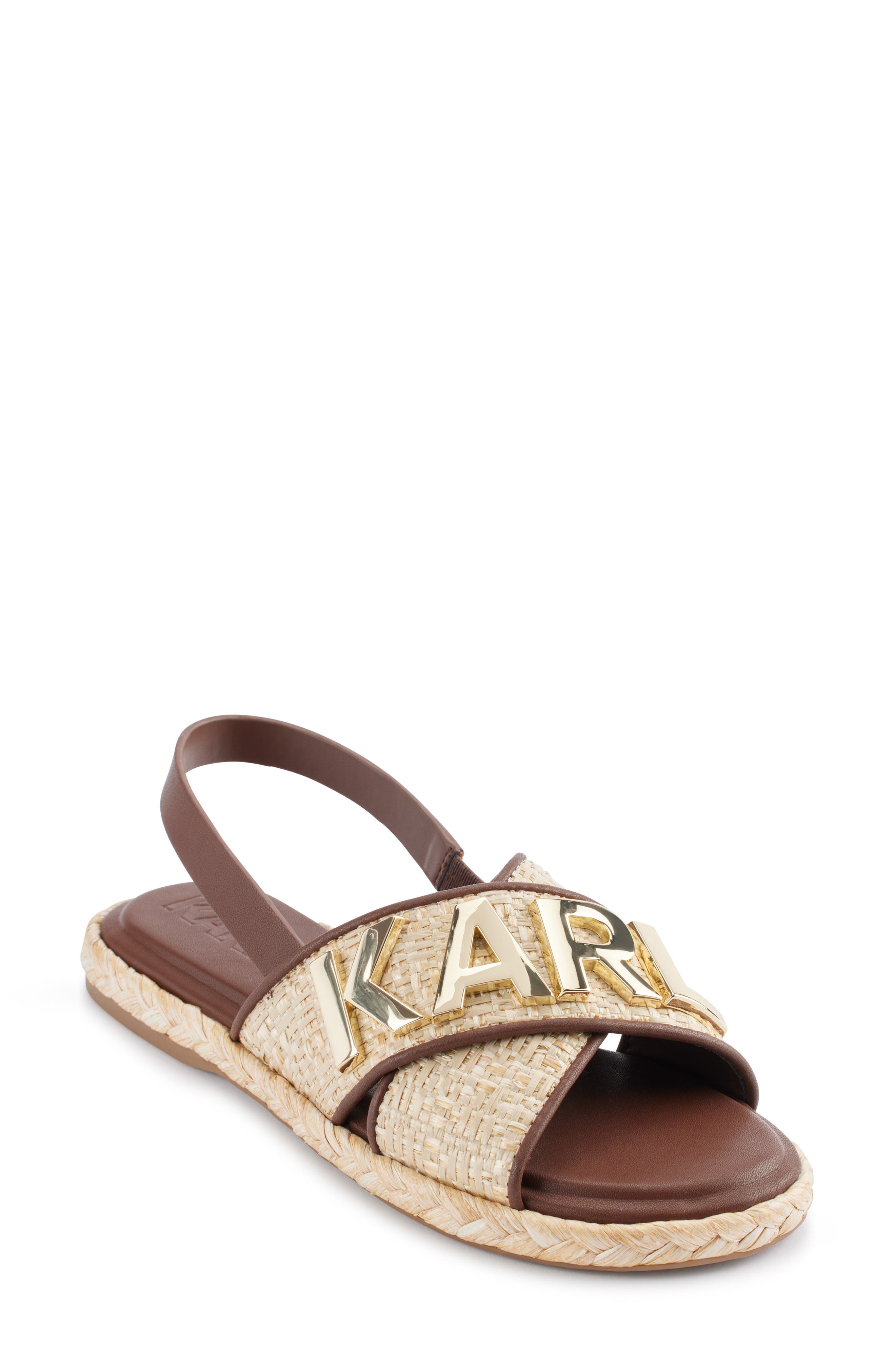 KARL LAGERFELD PARIS Charla Slingback Sandal, Main, color, 