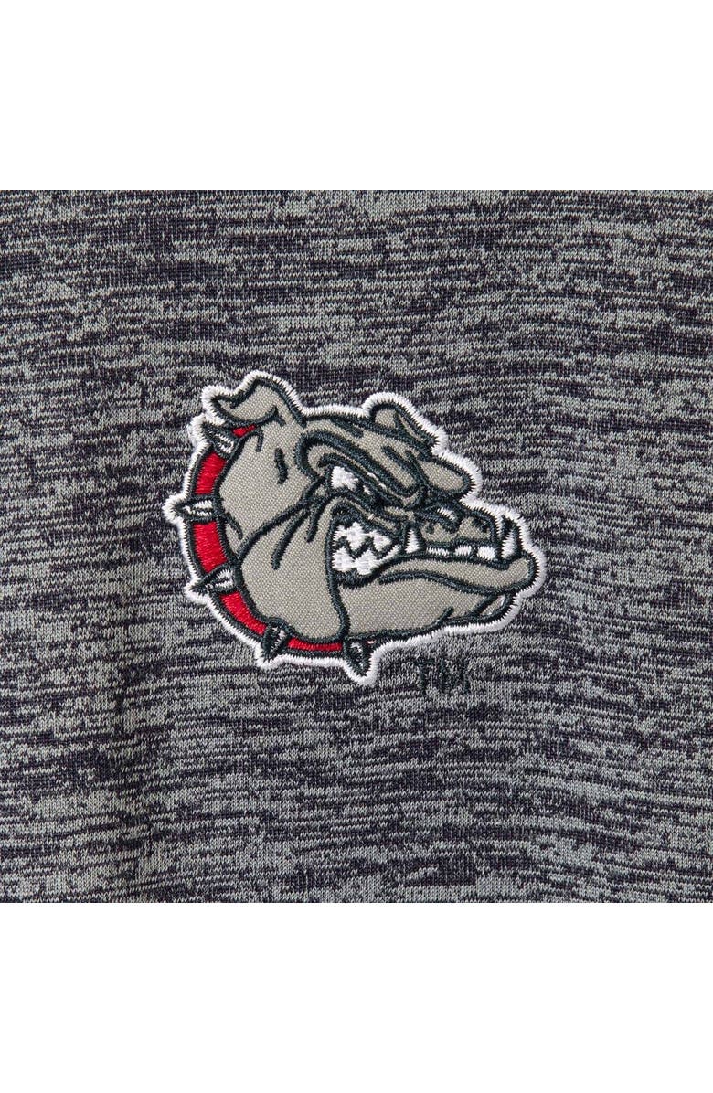 COLOSSEUM Men's Colosseum Heathered Navy Gonzaga Bulldogs Down Swing Raglan Polo, Alternate, color, Heather Navy