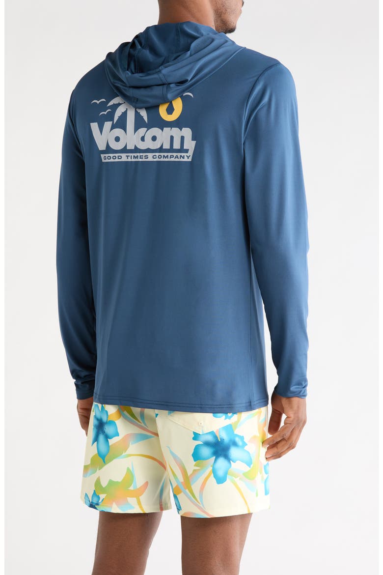 Crawdad Hooded Swim Shirt, Alternate, color, DEEP BLUE