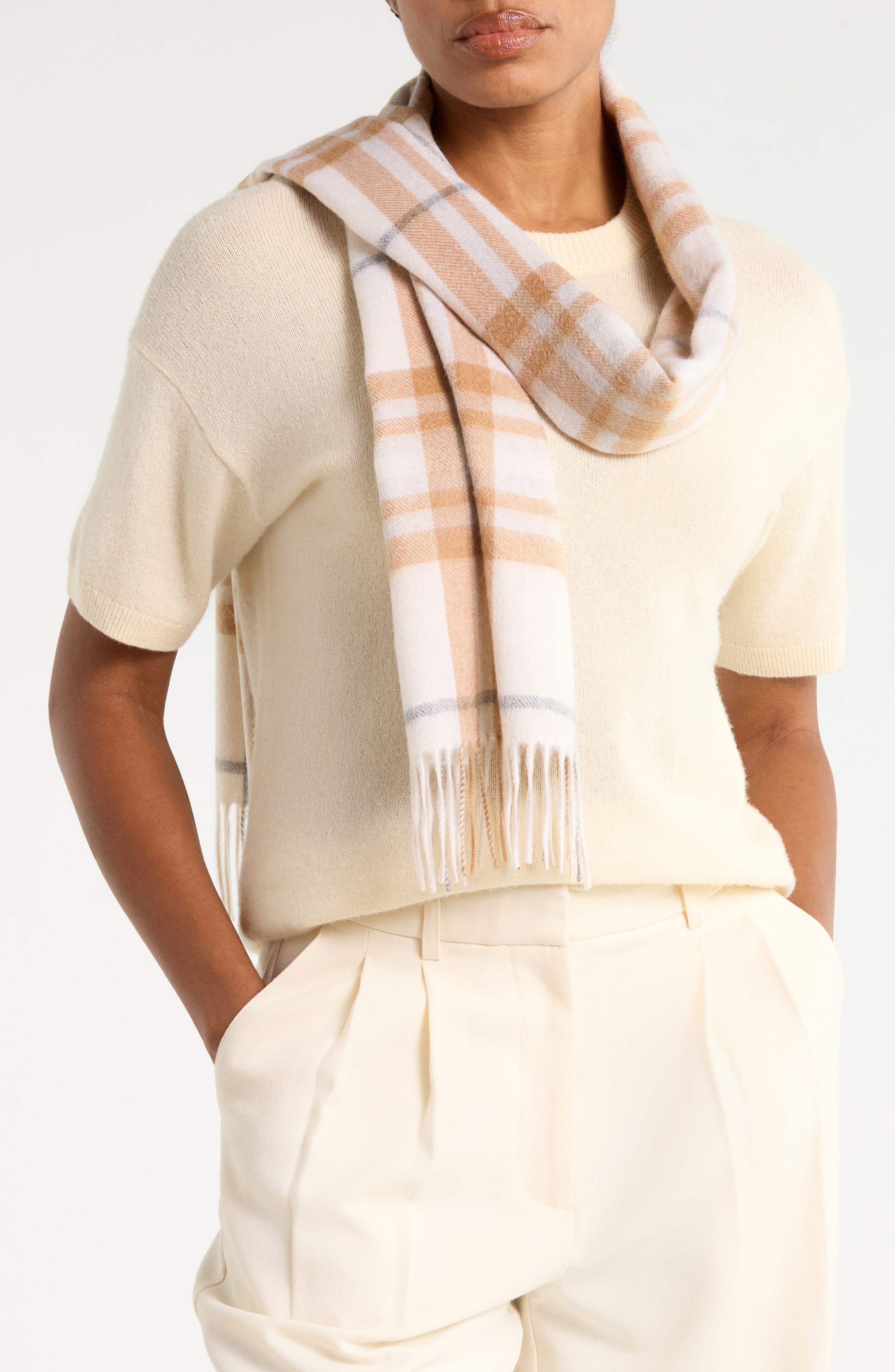 WINTER IVORY-CAMEL PLAID