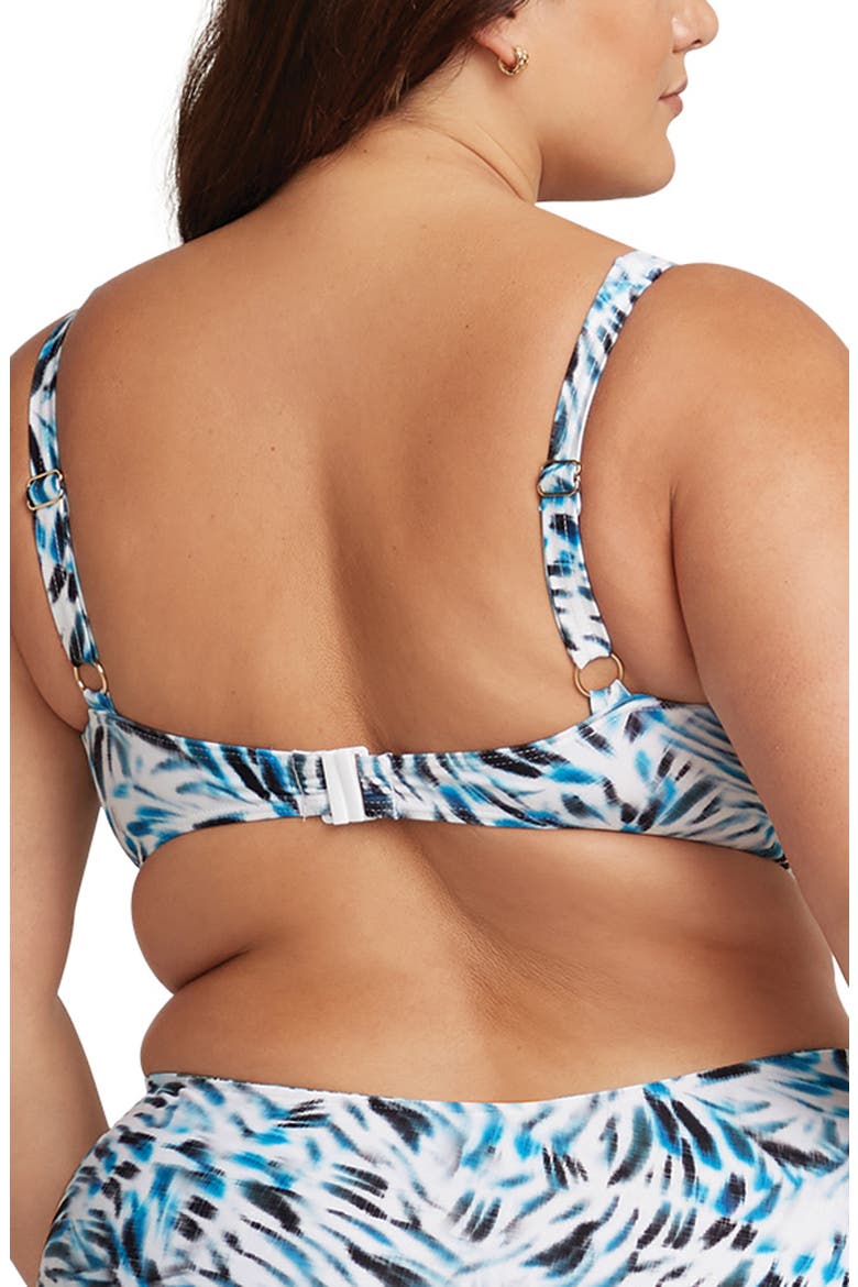 Ze Blue Delacroix Bikini Top, Alternate, color, WHITE