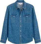 Alex Mill Jackson Denim Western Snap-Up Shirt
