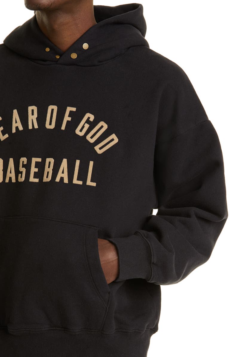 Fear of God Baseball Logo Hoodie, Alternate, color,