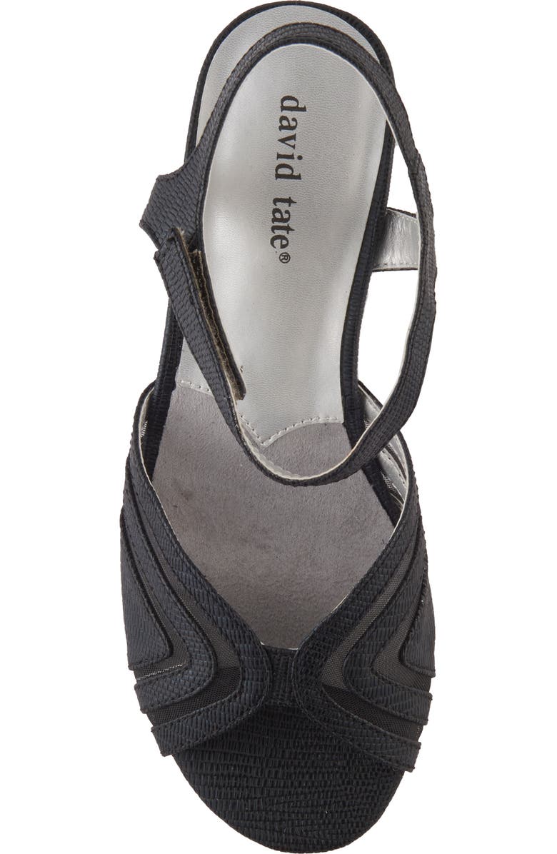 David Tate Admire Lizard Embossed Sandal, Alternate, color,