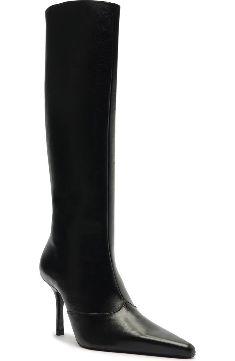 Schutz Raffaela Up Stiletto Pointed Toe Knee High Boot, Main, color,