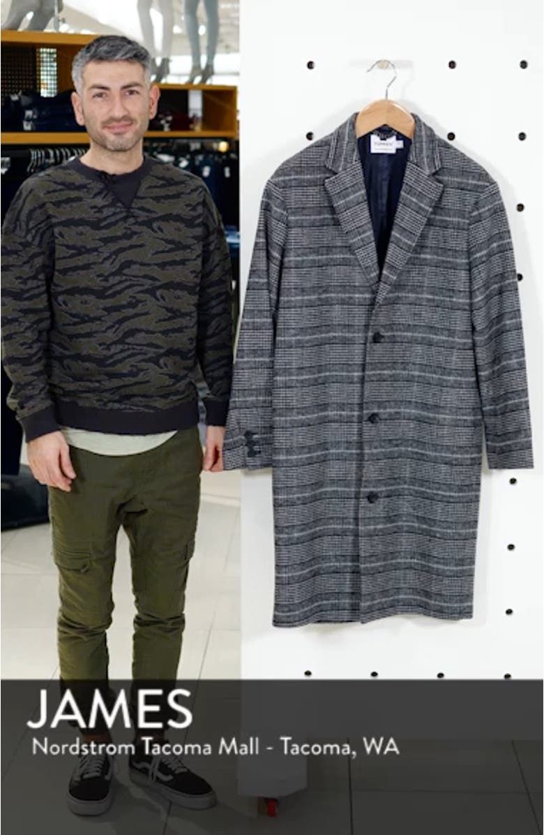Hayden Check Print Overcoat, sales video thumbnail