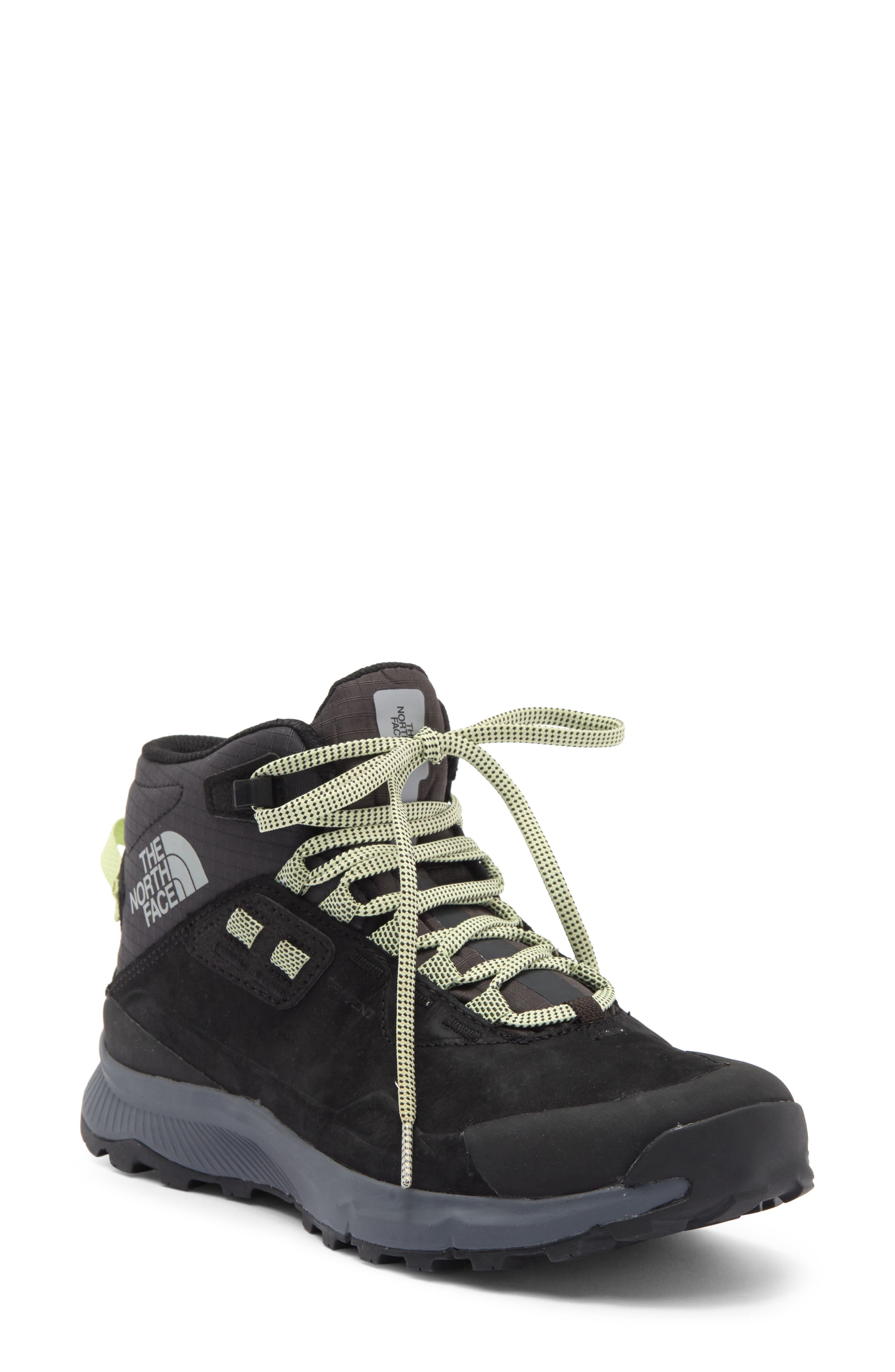 The North Face Cragstone Leather Waterproof Mid Hiking Boot, Main, color, 