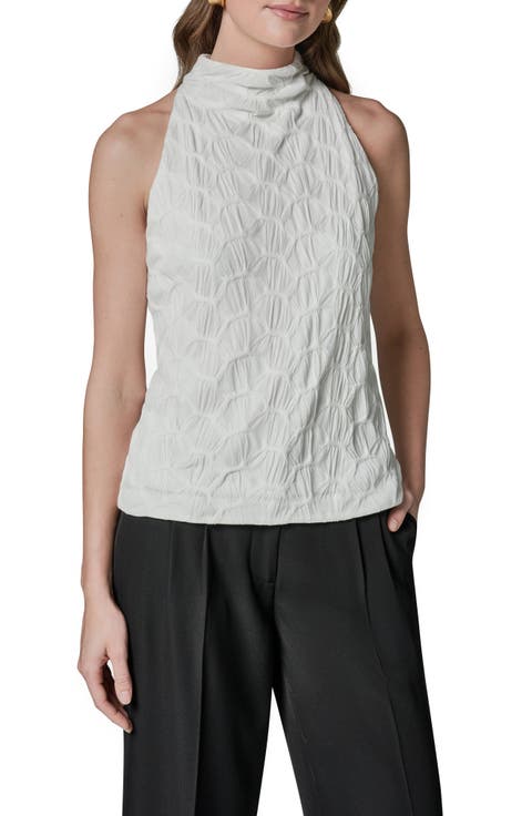 Texture Mock Neck Top