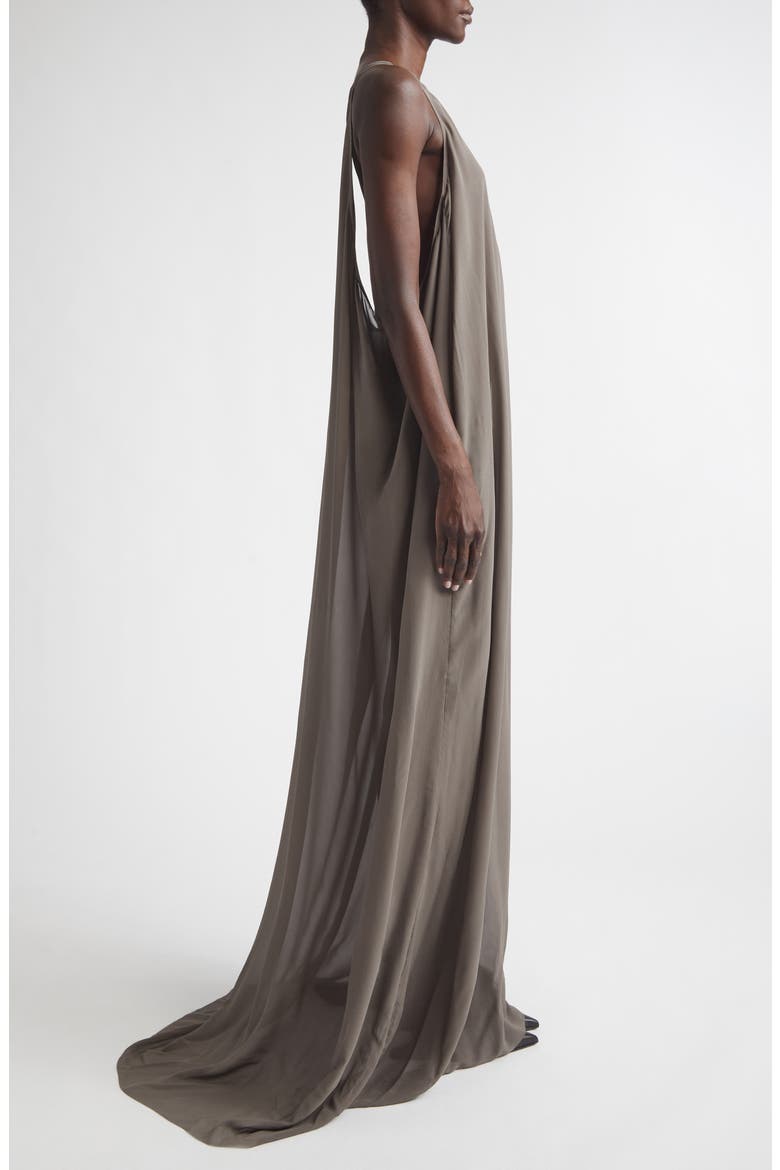 Temple Abito Silk Georgette Tank Gown, Alternate, color, DUST