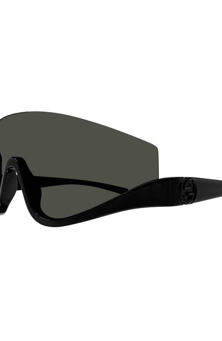 Gucci 99mm Oversize Mask Sunglasses, Alternate, color, 