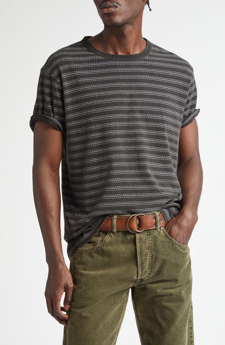 Double RL Stripe Cotton Jersey T-Shirt, Main, color, 