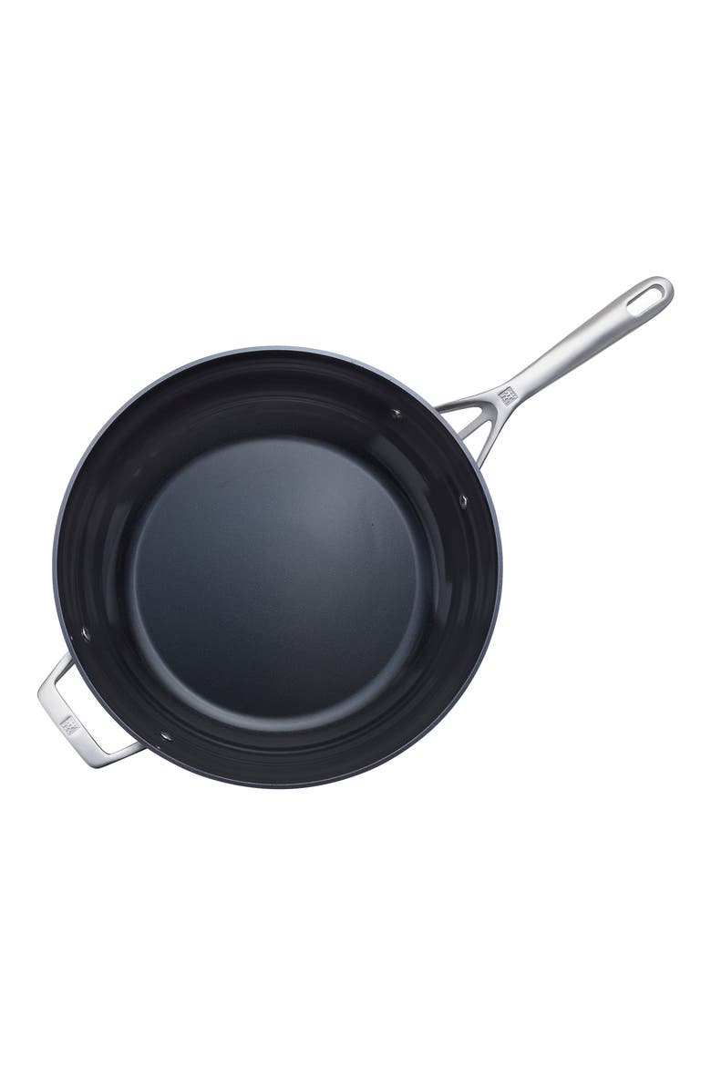 Motion Ceramic 5-Quart Hard Anodized Ceramic Nonstick Deep Fryer, Alternate, color, BLACK