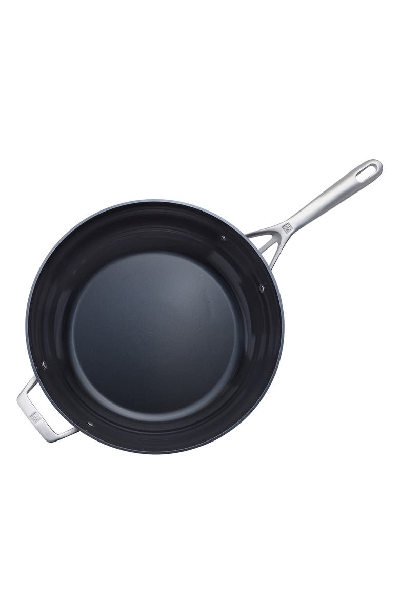 ZWILLING Motion Ceramic 5-Quart Hard Anodized Ceramic Nonstick Deep Fryer, Alternate, color, Black