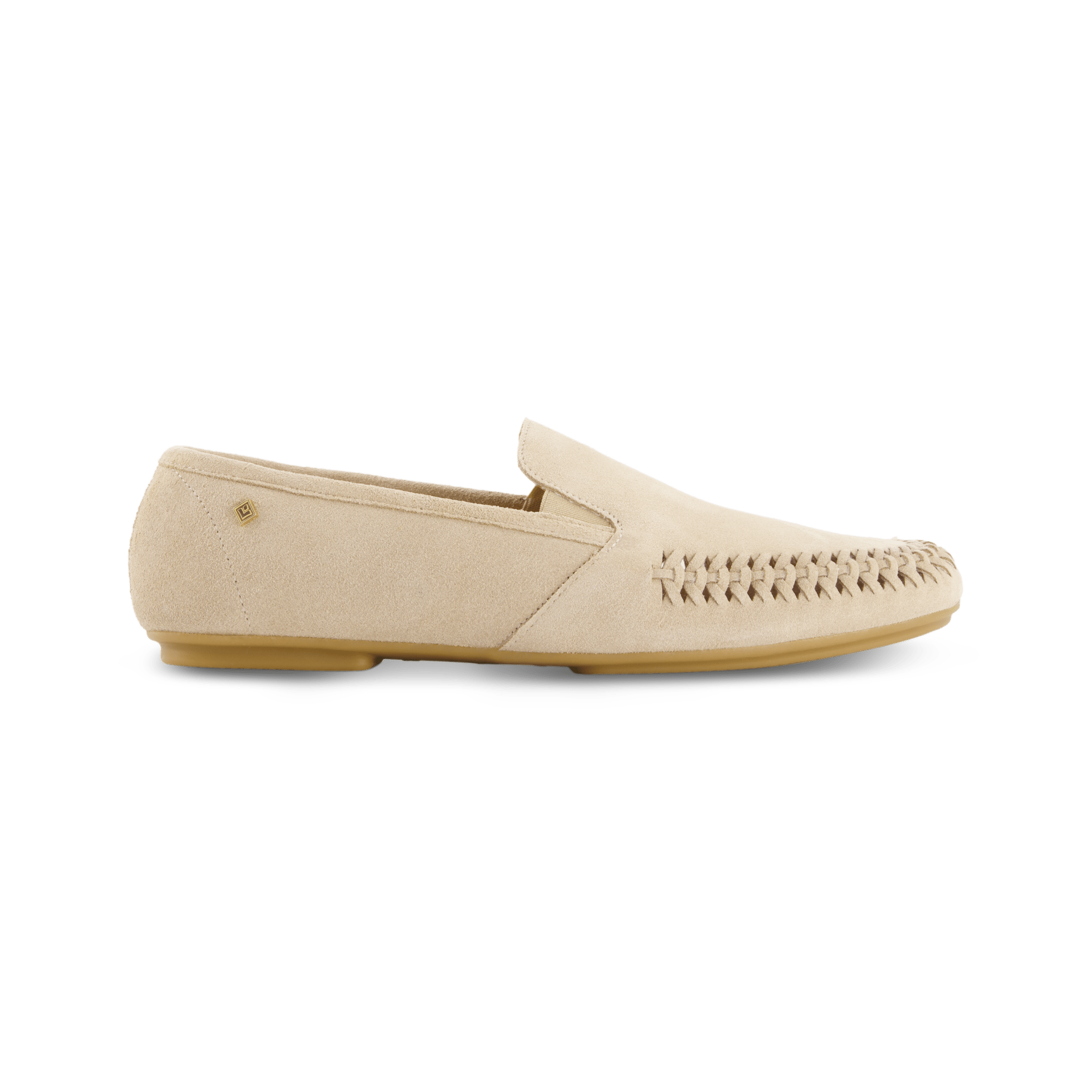 Rivieras Jazz Suede Slip-on Moccasin In Neutral