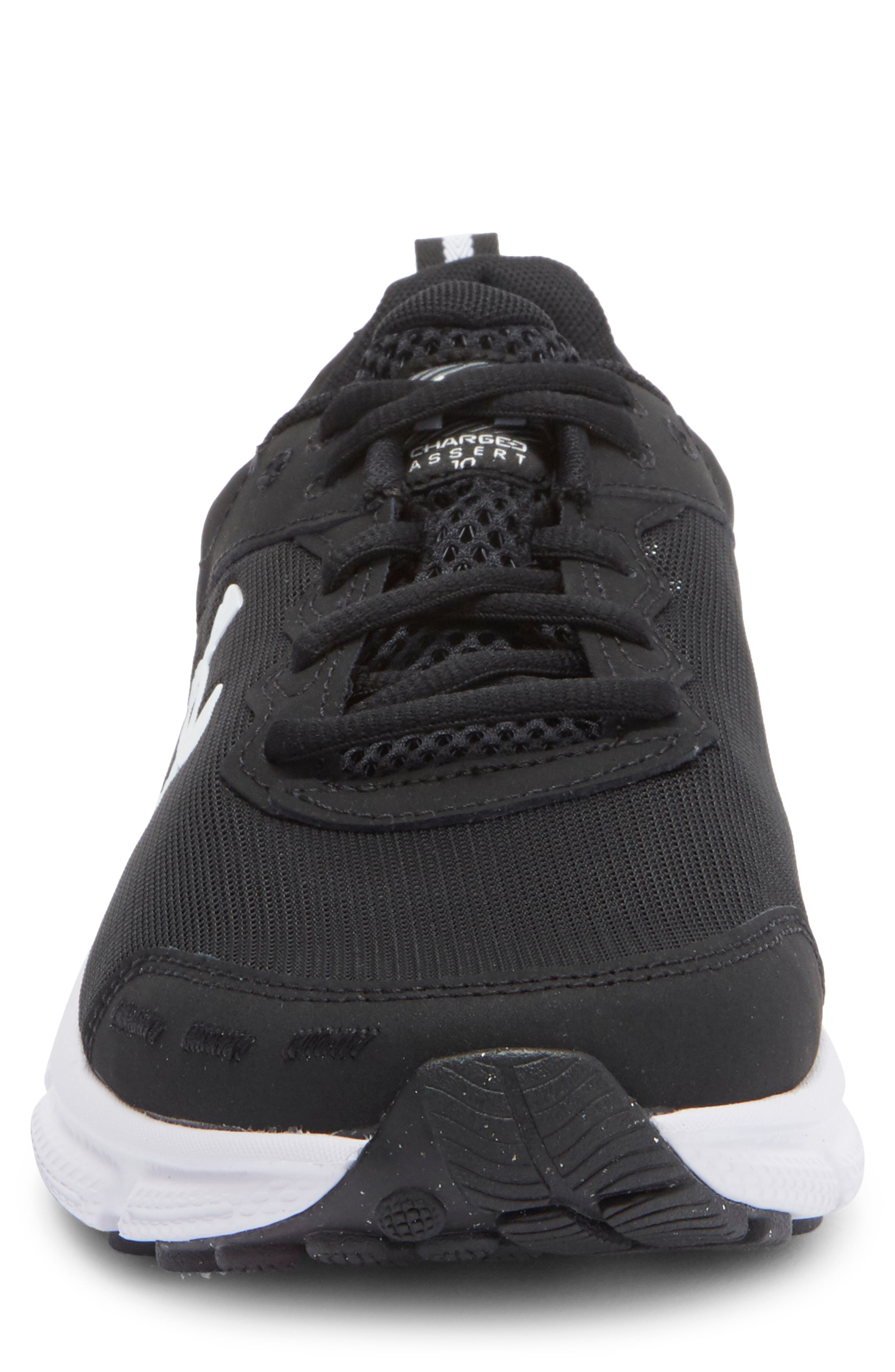 Under Armour Charged Assert 10 Sneaker, Alternate, color, Black