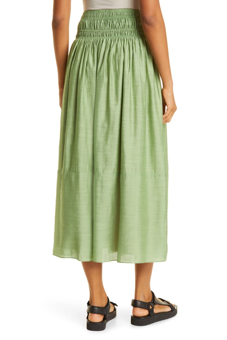 Smock Waist Skirt, Alternate, color, PISTACHIO