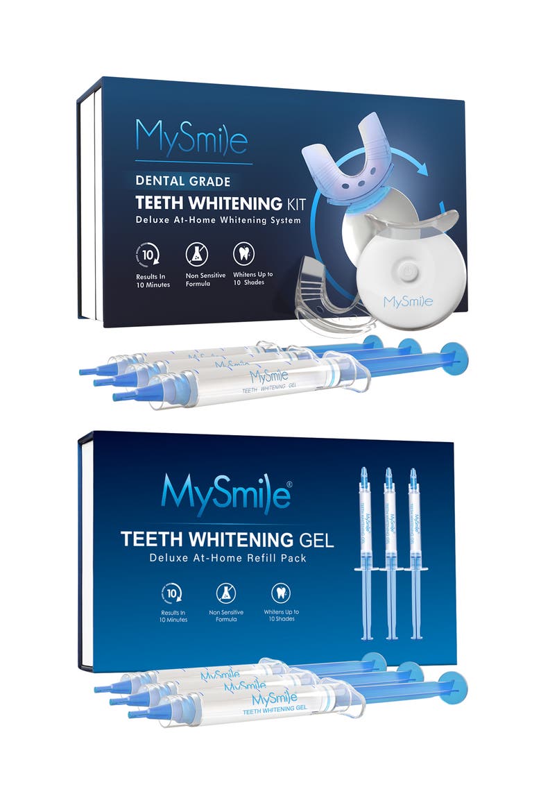 Original Teeth Whitening Kit With Gel Refill Pack, Main, color, Blue
