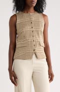 ELIE ELIE TAHARI Plaid Houndstooth Vest