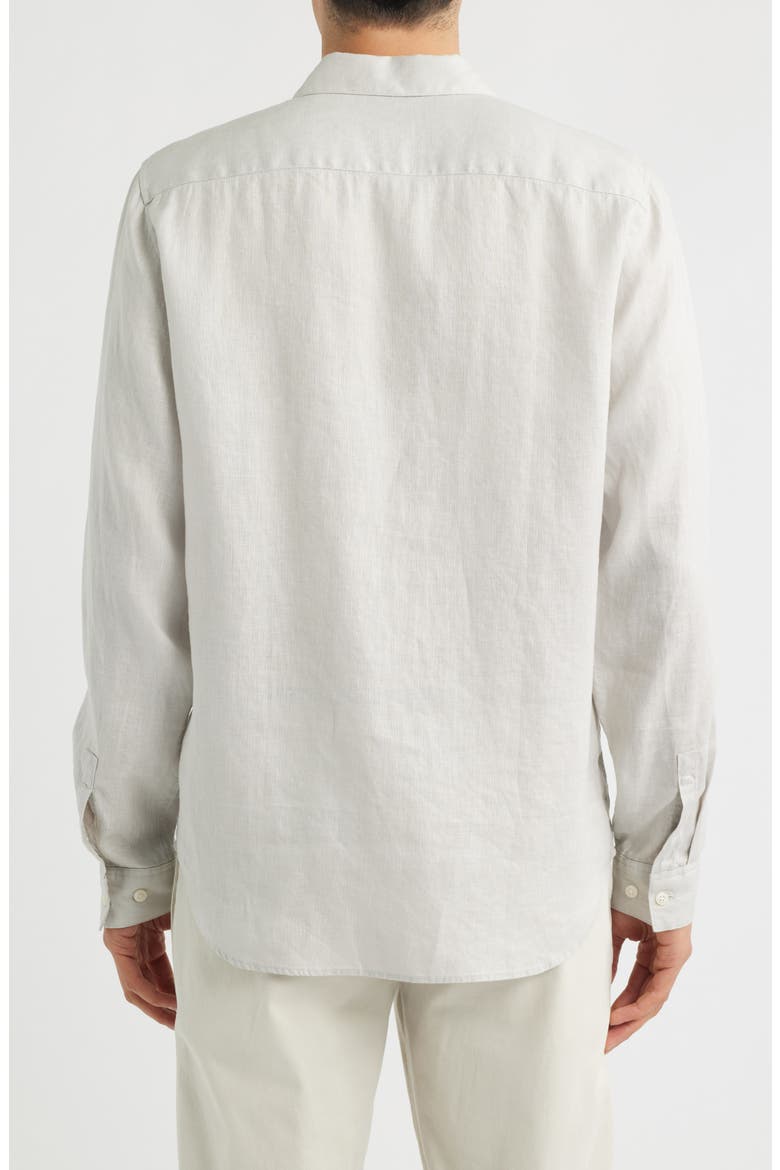 Irving Relaxed Fit Linen Button-Up Shirt, Alternate, color, VAPOR