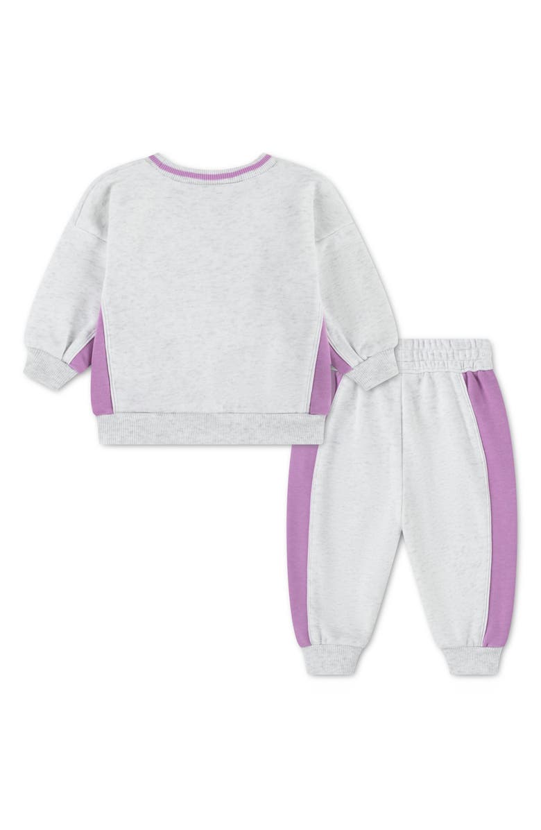 Nike Colorblock Fleece Sweatshirt & Joggers Set, Alternate, color, Birch Heather