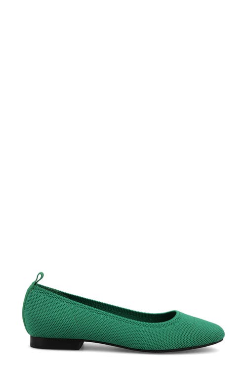 Mia Raisa Stretch Knit Flat In Green