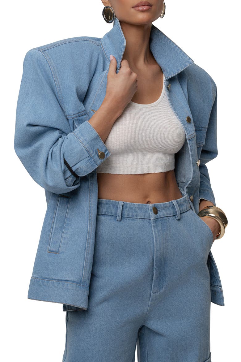 Next Phase Denim Jacket, Main, color, Medium Wash