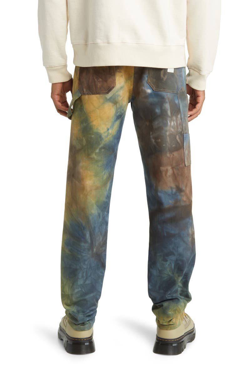 Woodland Carpenter Jeans, Alternate, color, BROWN RUST TIEDYE