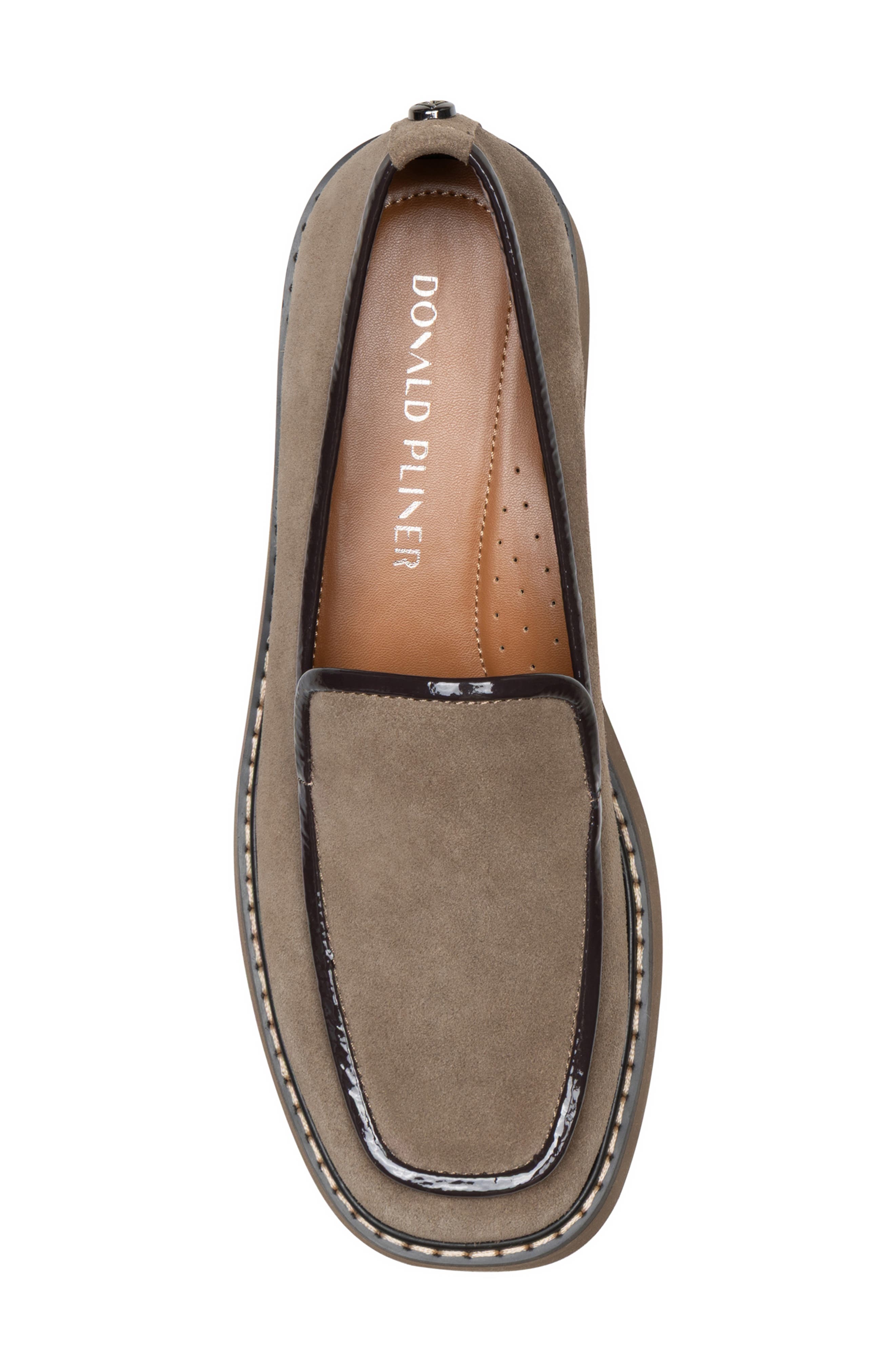 Donald Pliner Peggi Lug Sole Loafer, Alternate, color, Bark