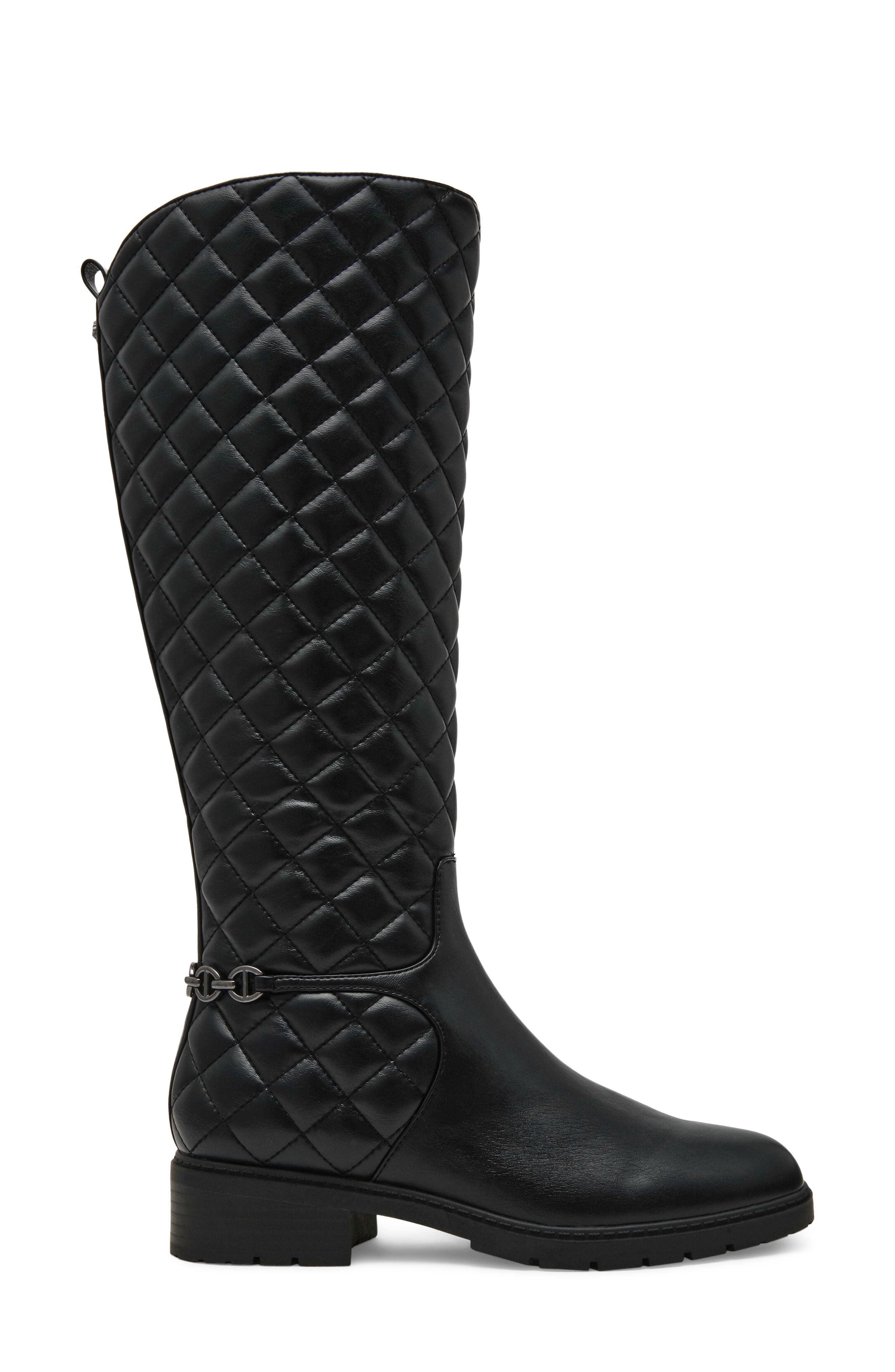 Fluri Faux Leather Tall Boot, Alternate, color, BLACK PU-SBPU