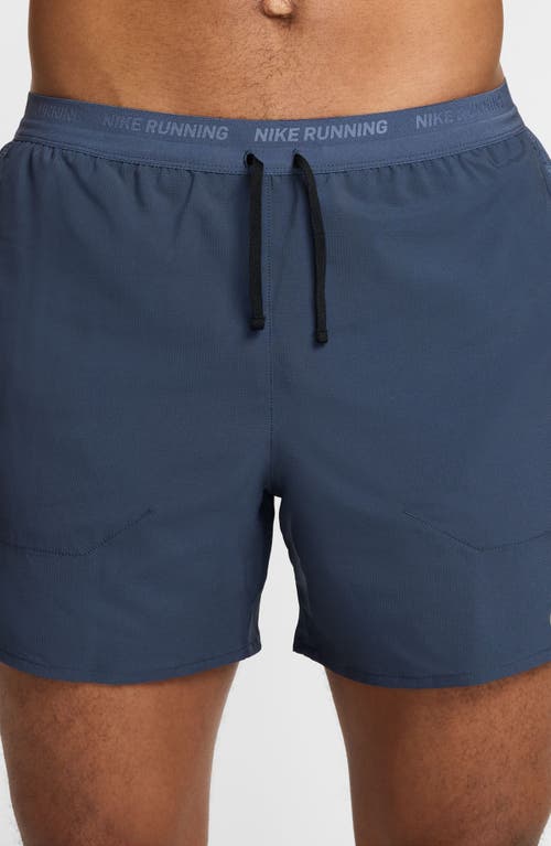 Nike Dri-fit Stride 5-inch Running Shorts In Blue