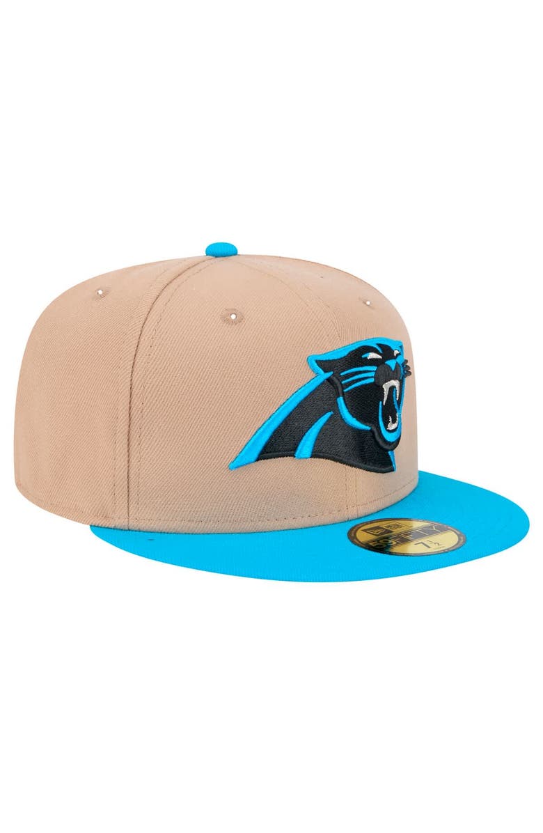 New Era Men's New Era Tan Carolina Panthers   Logo Main 59FIFTY Fitted Hat, Alternate, color, Tan