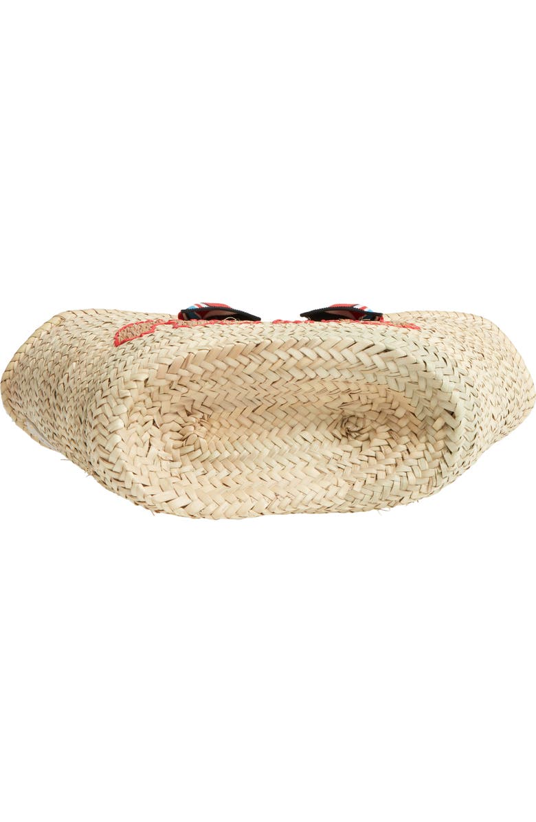 Miu Miu Paglia Straw Top Handle Tote, Alternate, color,