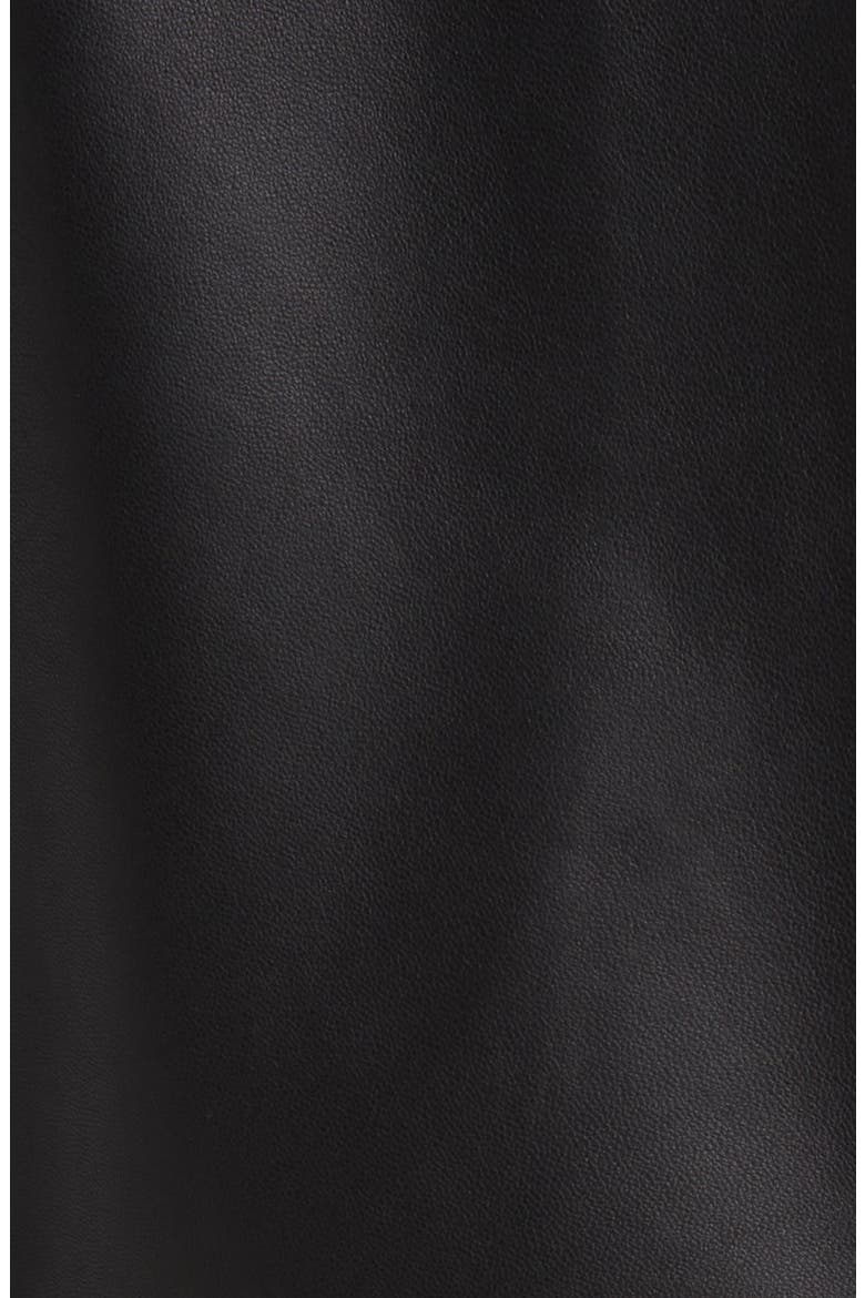Leather Moto Jacket, Alternate, color, BLACK