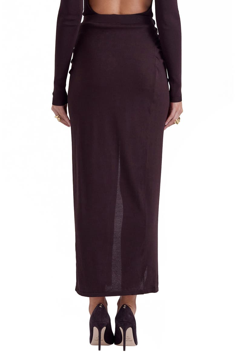Lilas Knit Skirt, Alternate, color, BROWN