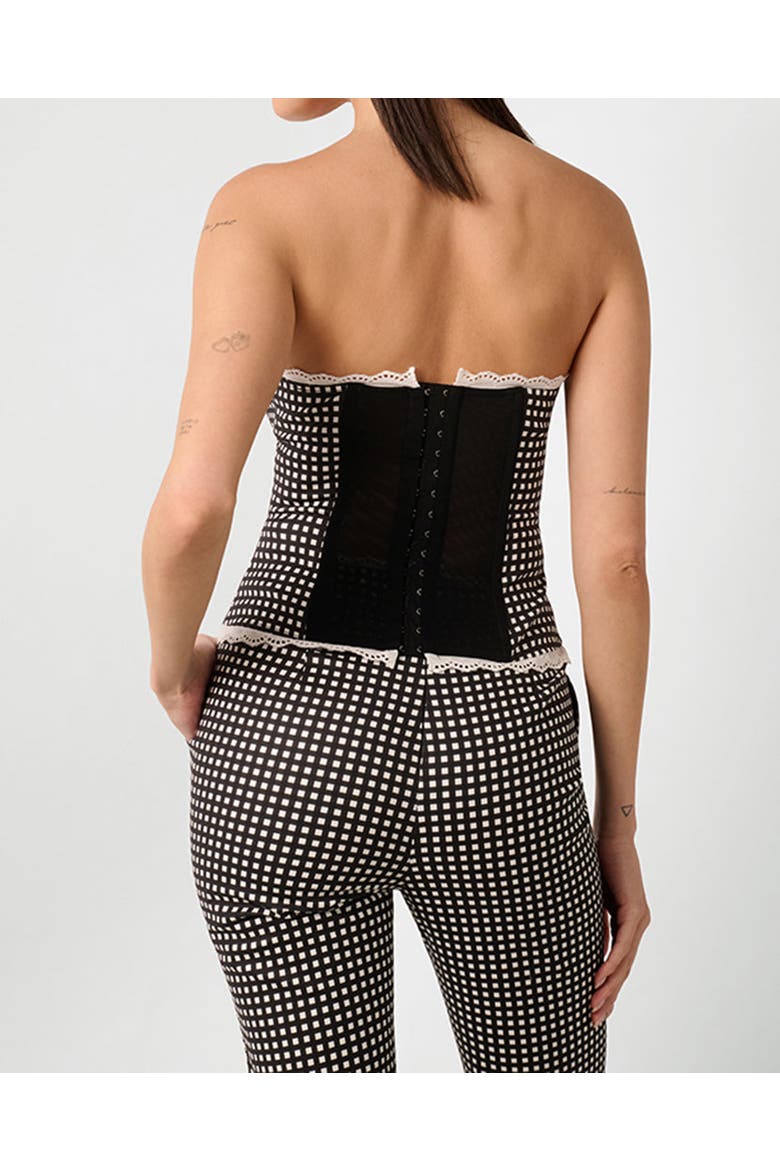 Strapless Corset, Alternate, color, BLACK MULTI