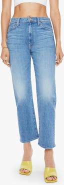 MOTHER The Ditcher Zip Crop Straight Leg Jeans | Nordstrom