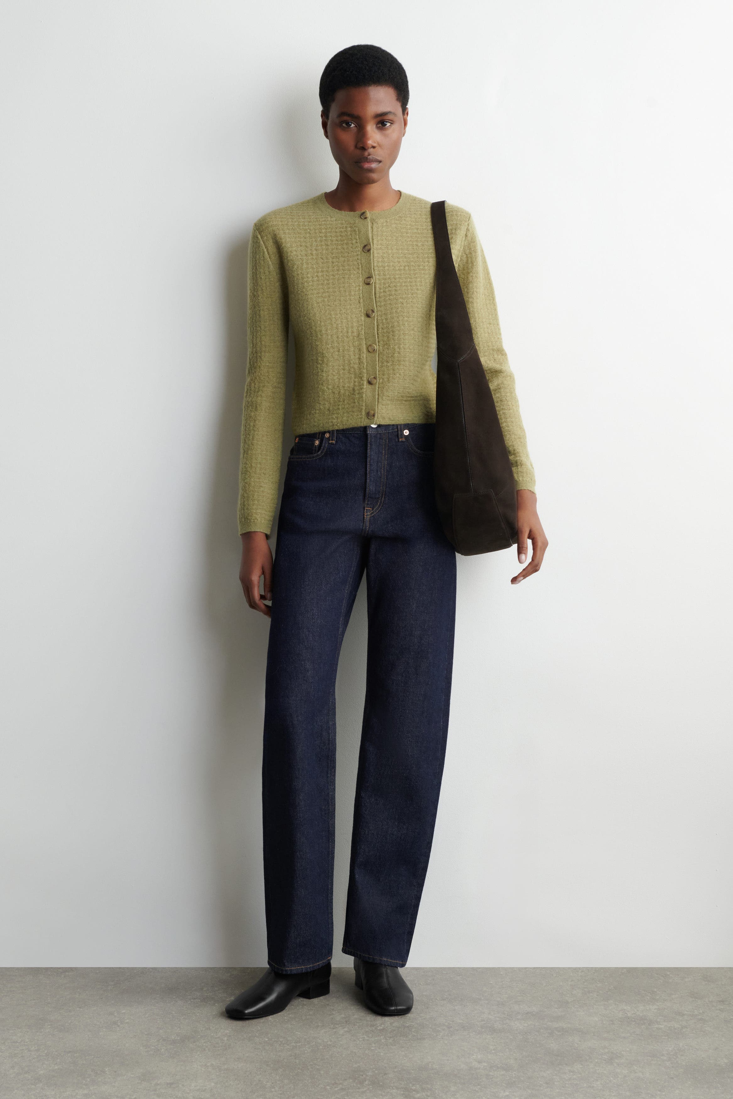 Zigzag-Knit Mohair-Blend Cardigan - image 2