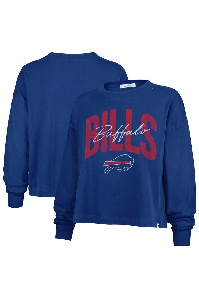 Women's '47 Royal Buffalo Bills Plus Size Muse Sydney Long Sleeve T-Shirt, Main, color, Royal