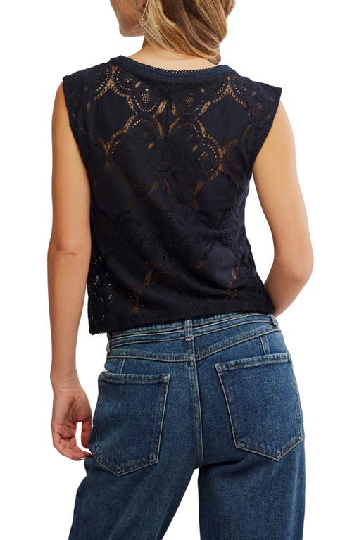 Free People Jae Button-up Top In Black
