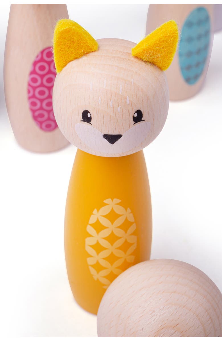 Bigjigs Toys FSC<sup>®</sup> Certified Animal Skittles, Alternate, color,