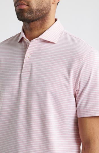 Crown Crafted Albatross Stripe Pima Cotton Blend Polo