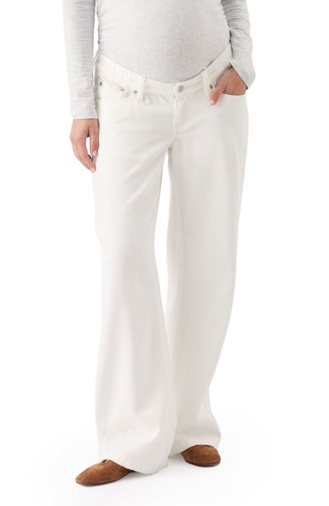 Billie Elastic Wide Leg Maternity Jeans