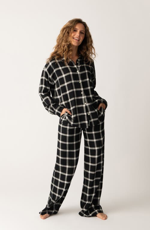Shop Pj Salvage Cozy & Chic Pajama Pants In Black