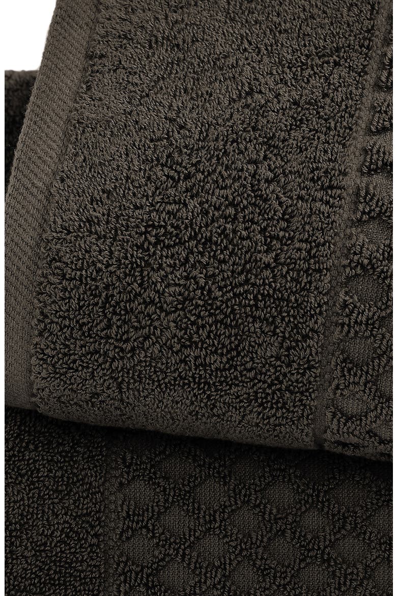 Diamond Waffle Texture 4-Pack Bath Towel Set, Alternate, color, MIDNIGHT